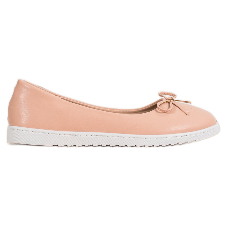 Diamantique Fashionable Ballerinas With Eco Leather pink