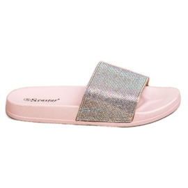 Seastar Slippers With Crystals pink