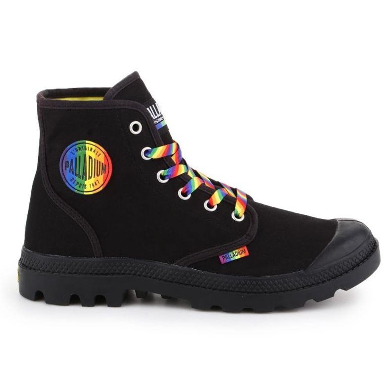 Shoes Palladium Pampa Pride Black / Rainbow W 76521-054-M