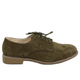 Green lace-up loafers G325 Green