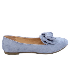 Blue women's loafers 9086 Jeans