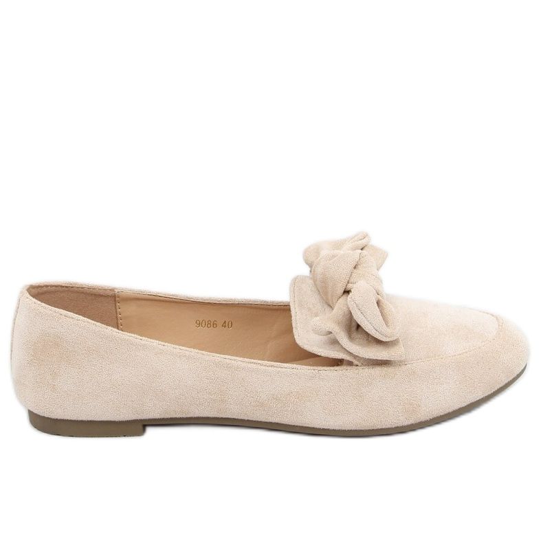 Ladies' beige loafers 9086 Beige