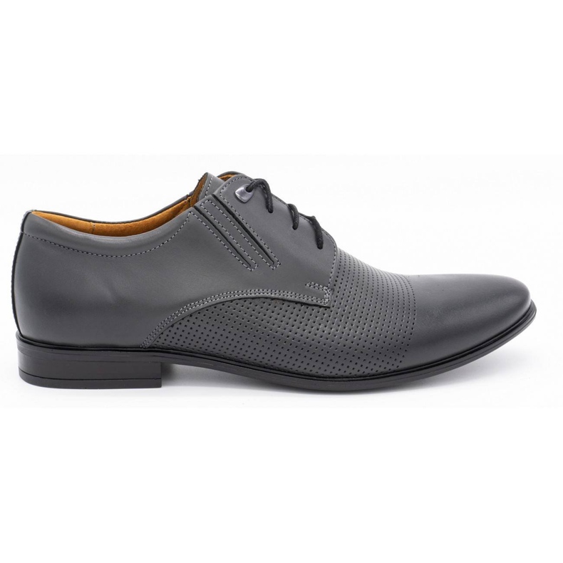 Olivier Men's leather shoes 482 gray grey Olivier Men's leather shoes 482 gray grey