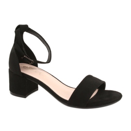 Evento Black Classic High Heel Sandals 20SD98-1618