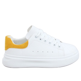 Women's white and yellow sneakers A88-63 Yellow Women's white and yellow sneakers A88-63 Yellow
