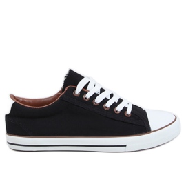 Black women's classic sneakers BN-B68 Black Black women's classic sneakers BN-B68 Black