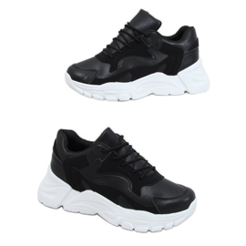Black sports shoes YL-45 Black