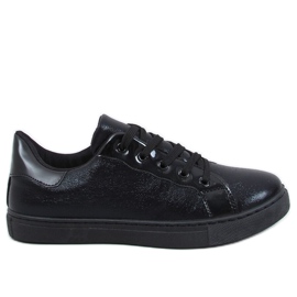 Black women's sneakers A6021 Black
