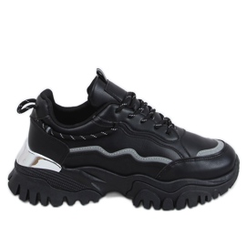 Black 9933 Black sports shoes