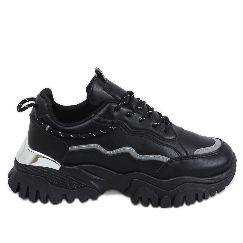 Black 9933 Black sports shoes