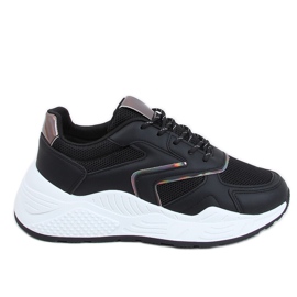 Black GB-003 Black sports shoes