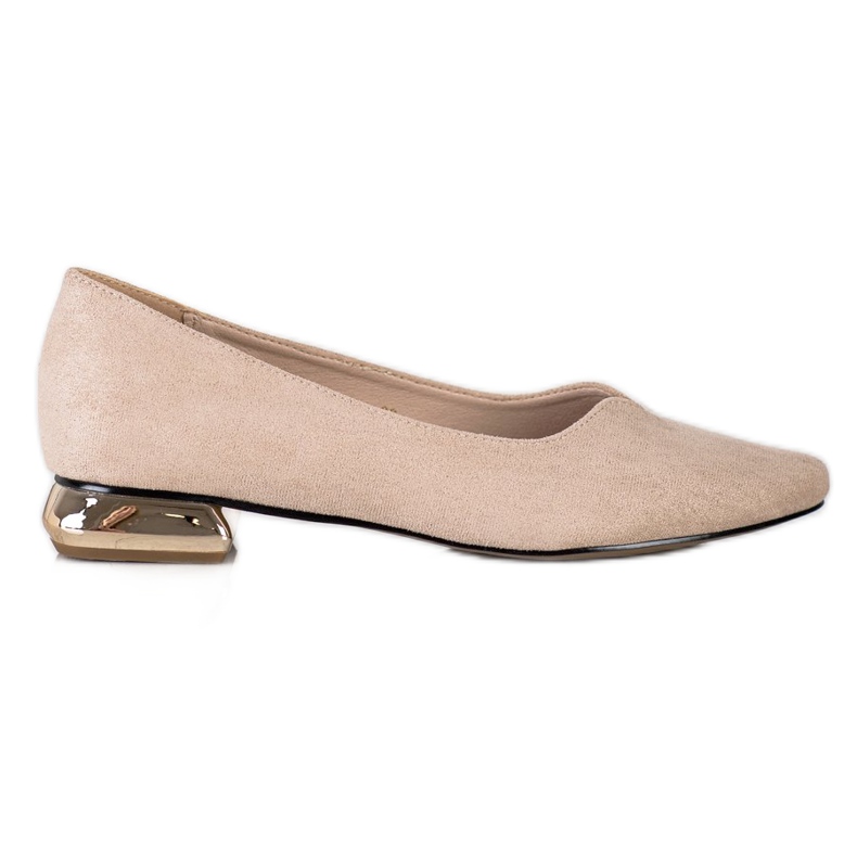 Pumps With Gold Heel VINCEZA beige