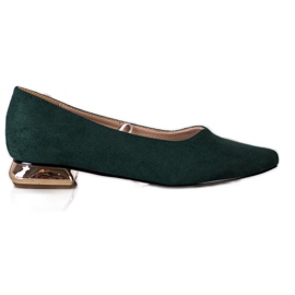Pumps With Gold Heel VINCEZA green Pumps With Gold Heel VINCEZA green