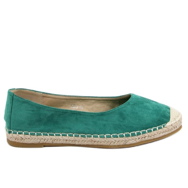 Green women's espadrilles CD-3 Green