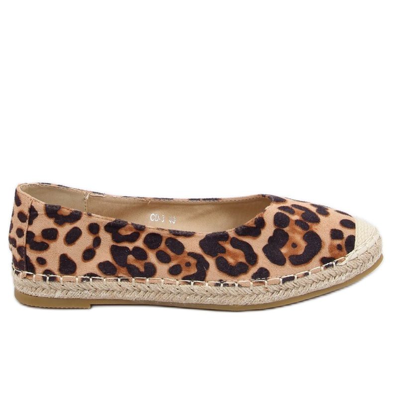 Leopard CD-3 Leopard women's espadrilles brown