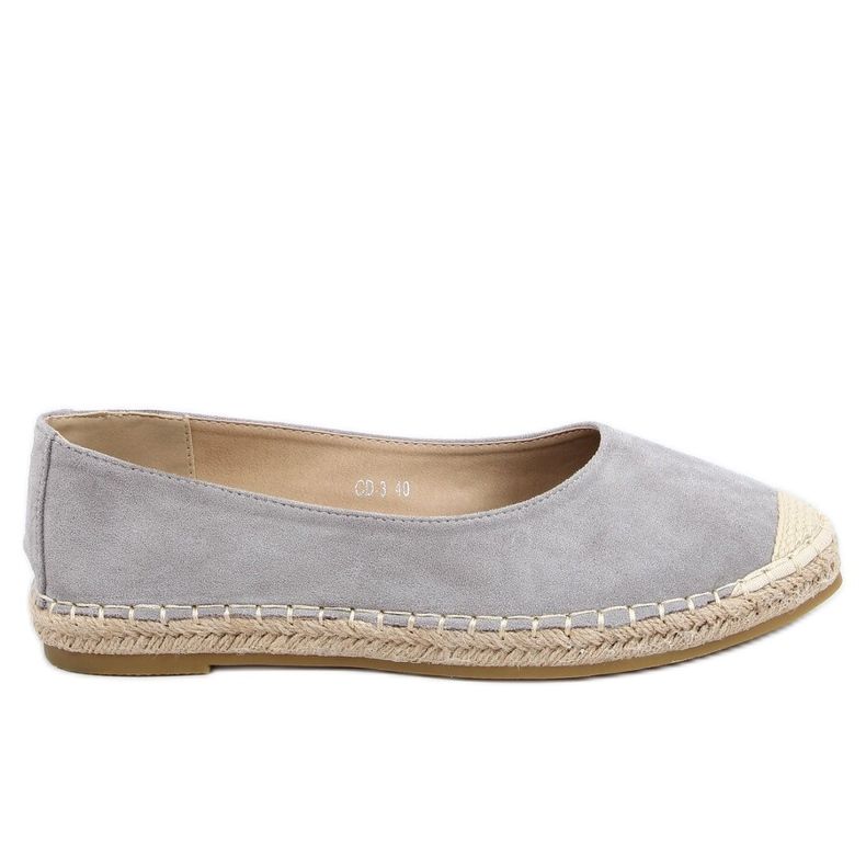 Gray espadrilles for women CD-3 Gray grey