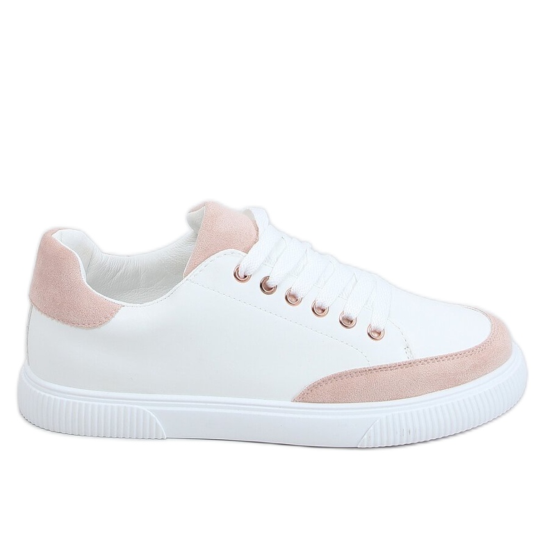 White women's sneakers 6110 Pink