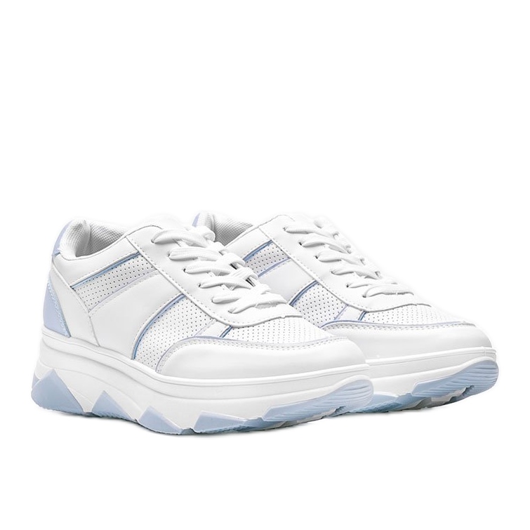 White and blue sneakers from Julissa