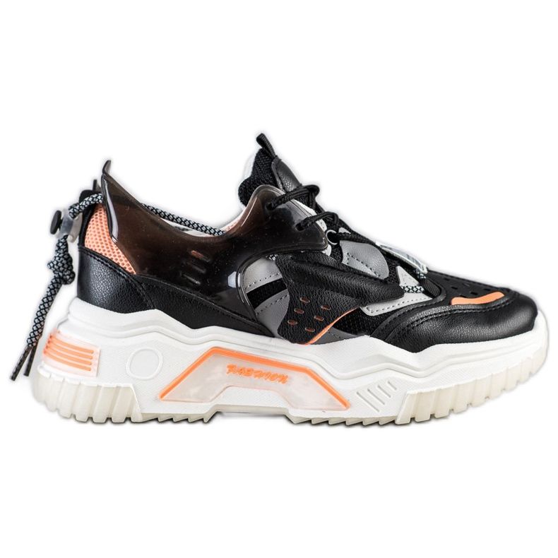 SHELOVET Colorful Fashion Sneakers black multicolored