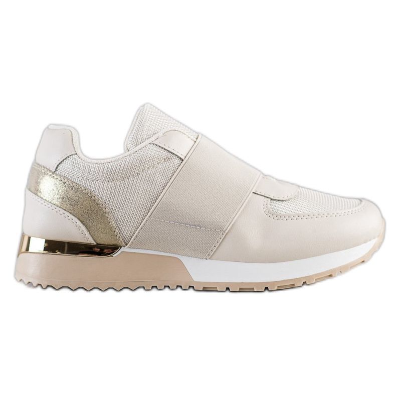 SHELOVET Stylish Slip-On Sneakers beige