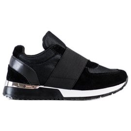 SHELOVET Stylish Slip-On Sneakers black
