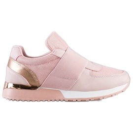 SHELOVET Stylish Slip-On Sneakers pink