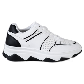 SHELOVET Casual Sport Shoes white black SHELOVET Casual Sport Shoes white black