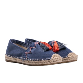 Alyana blue fringed espadrilles