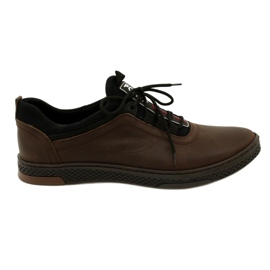 Polbut Casual leather men's shoes K24 brown Polbut Casual leather men's shoes K24 brown