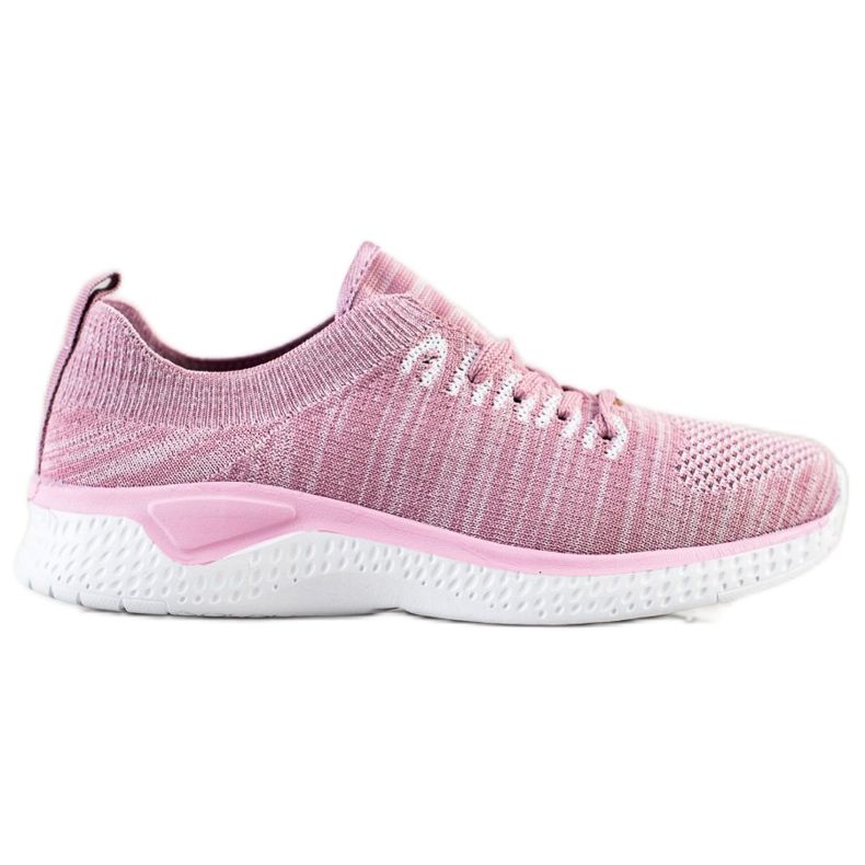 SHELOVET Lace-up Sports Shoes pink SHELOVET Lace-up Sports Shoes pink