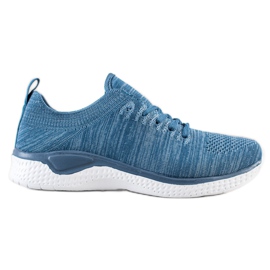 SHELOVET Lace-up Sports Shoes blue