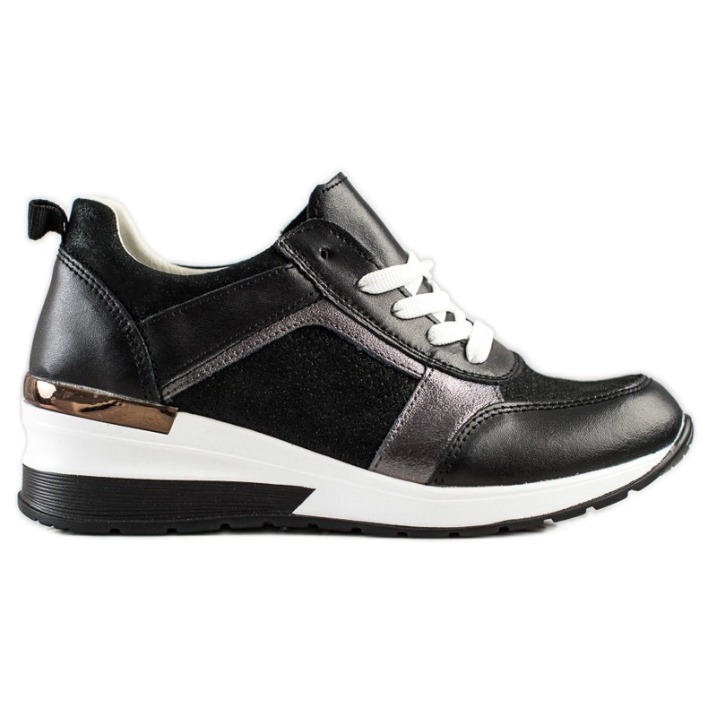 VINCEZA Glitter Sneakers black