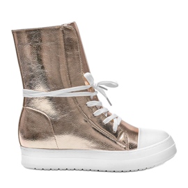 Fatima gold high sneakers golden