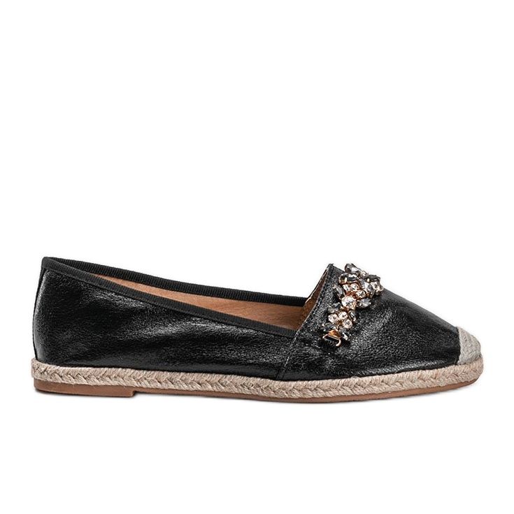 Black Dylan eco-leather espadrilles