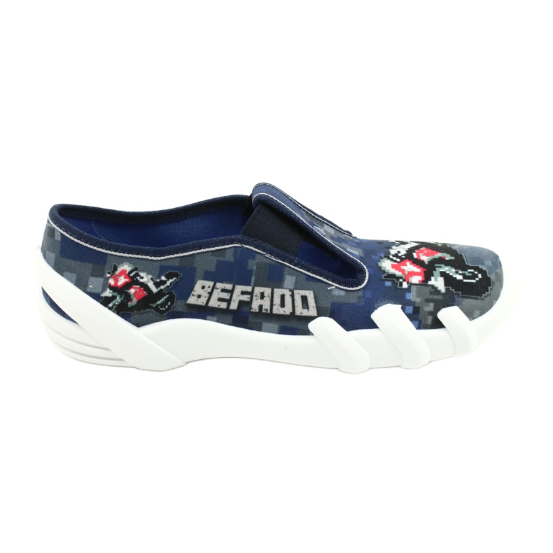 Befado children's shoes 290Y203 navy blue blue grey