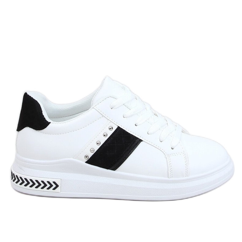 White women's sneakers CC-42 WHITE / BLACK White women's sneakers CC-42 WHITE / BLACK