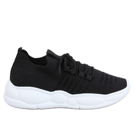 Black LA40 Black socks sports shoes