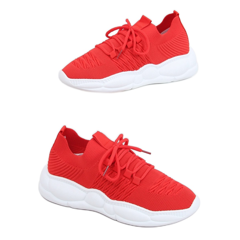 Red LA40 Red socks sports shoes