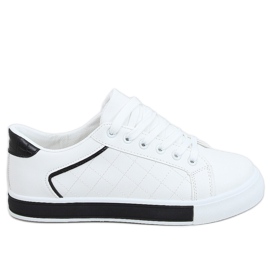 Women's black and white sneakers A88-86 Black