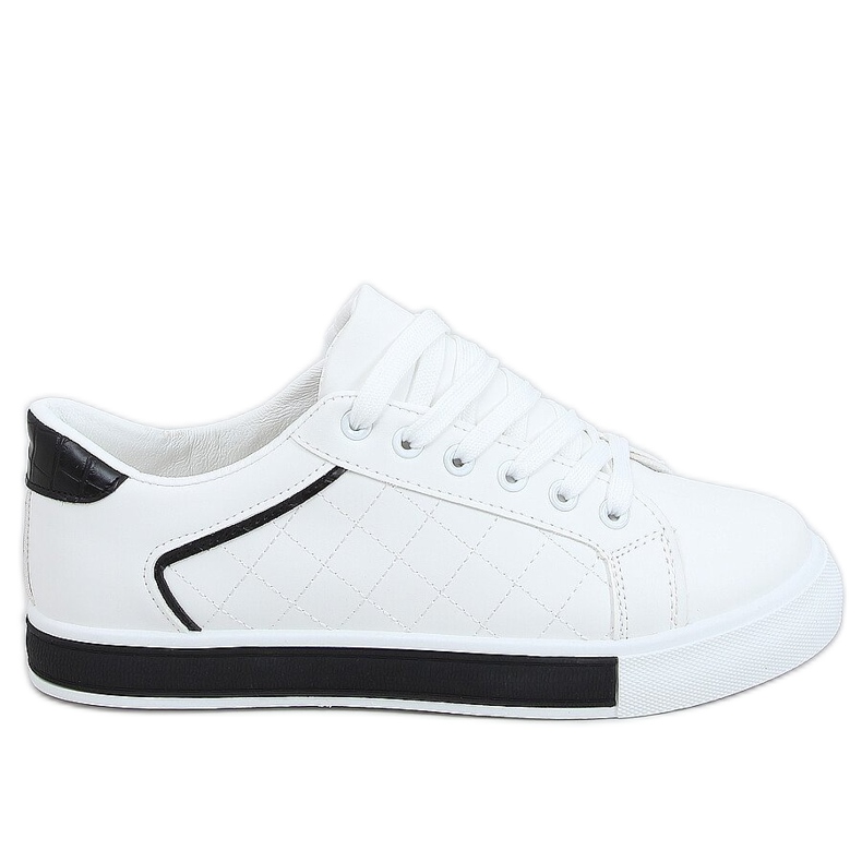 Women's black and white sneakers A88-86 Black
