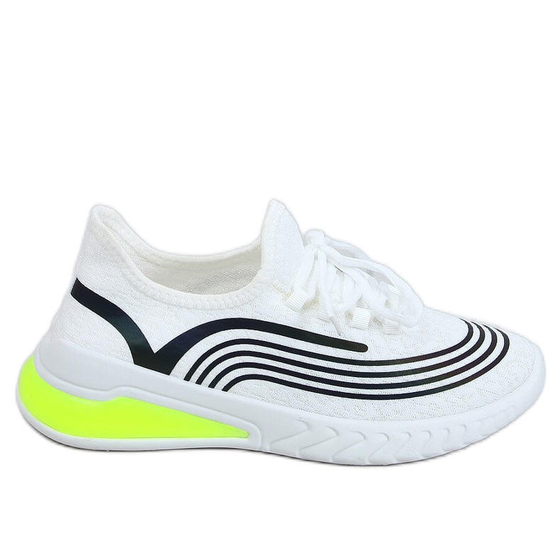 White 3436 White socks sports shoes