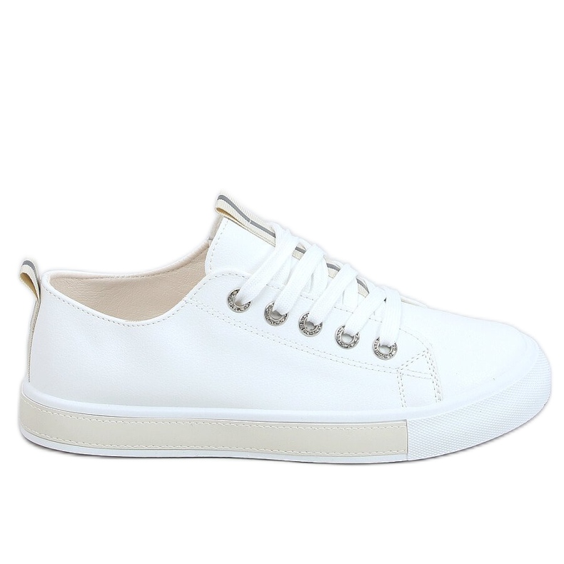 Women's white and beige sneakers A88-87 Beige Women's white and beige sneakers A88-87 Beige