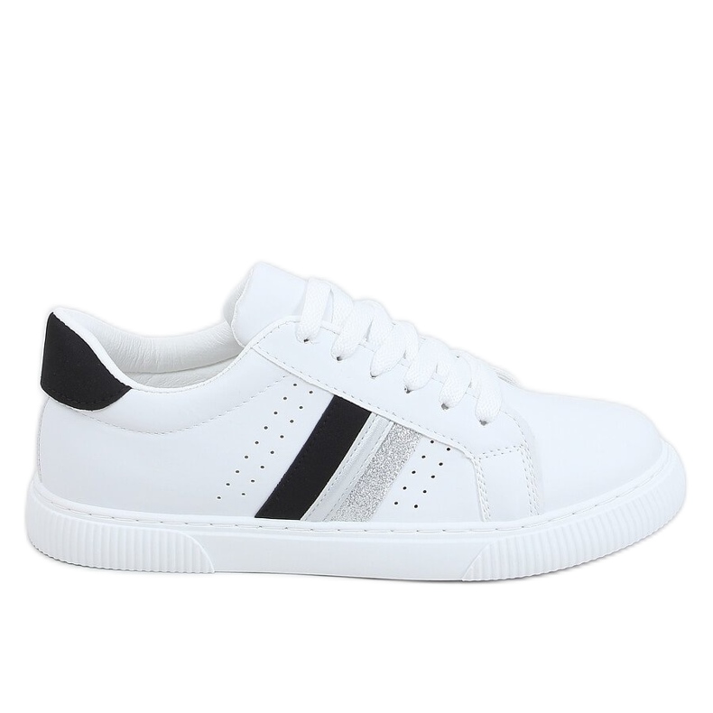 White women's sneakers 6111 Black