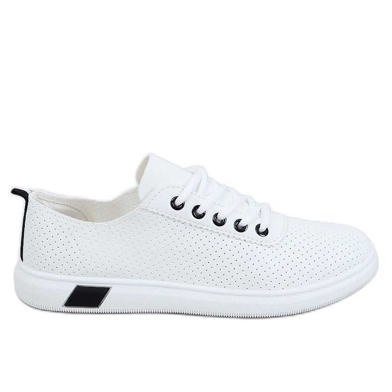 Women's black and white sneakers LA42 Black