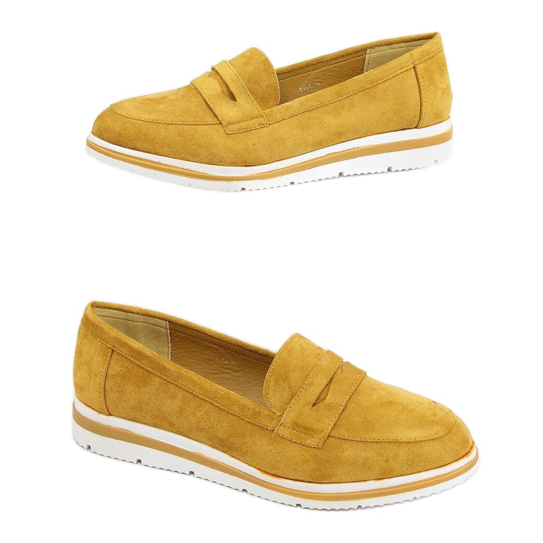 High-soled loafers mustard 1151 Yellow