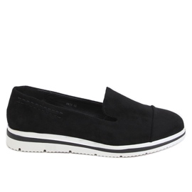 High-soled loafers black 5836 Black