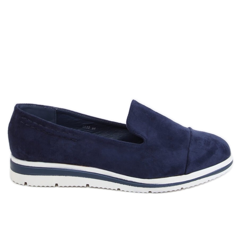 High-soled loafers navy blue 5836 Blue