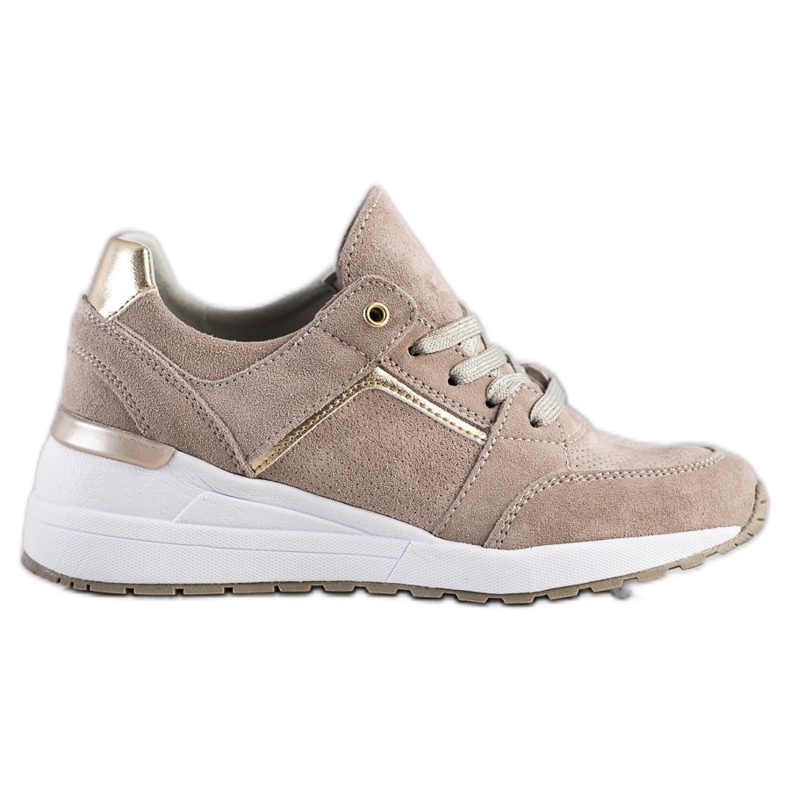 Filippo Beige Leather Sport Shoes Filippo Beige Leather Sport Shoes