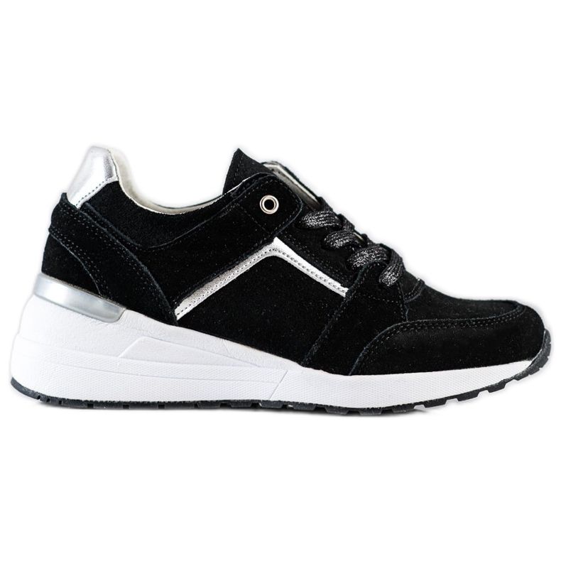 Filippo Black Leather Sport Shoes Filippo Black Leather Sport Shoes