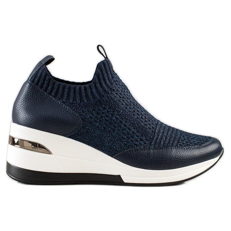 ARTIKER Navy Blue Textile Sneakers